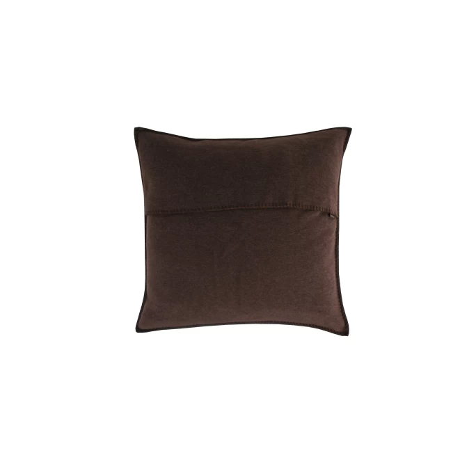 Zoeppritz Soft-Fleece Kissenhülle - 50x50 Cm - Dark Brown 3 Zoeppritz Soft-Fleece Kissenhülle - 50x50 Cm - Dark Brown