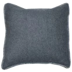 David Fussenegger SYLT Kissenhülle Mit Zierstich - 40x40 Cm - Anthrazit