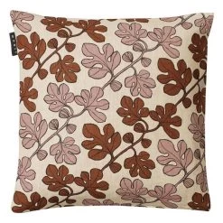 Linum CARY Kissenhülle - 40x40 Cm - Moccabraun B50