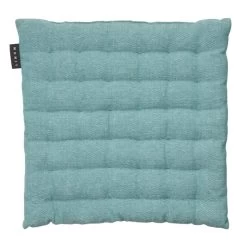 LINUM PEPPER Sitzkissen - 40x40x3 Cm - Dunkel Grautürkis C97