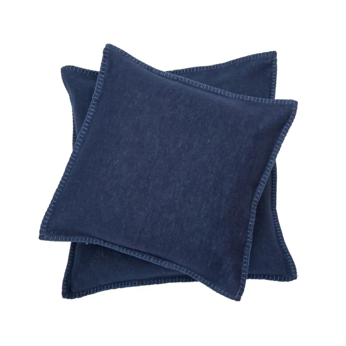 David Fussenegger SYLT Kissenhülle Uni Mit Zierstich - 40x40 Cm - Marine 3 David Fussenegger SYLT Kissenhülle Uni Mit Zierstich - 40x40 Cm - Marine