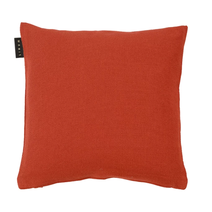 Linum PEPPER Kissenhülle - 60x60 Cm - Rusty Orange B13 3 Linum PEPPER Kissenhülle - 60x60 Cm - Rusty Orange B13