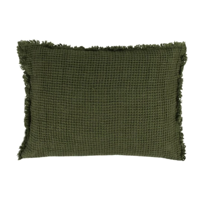 Zoeppritz Honeybee Kissenhülle Mit Fransen - 40x60 Cm - Huntergreen 3 Zoeppritz Honeybee Kissenhülle Mit Fransen - 40x60 Cm - Huntergreen