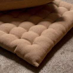 Linum Pepper Sitzkissen - 40x40x3 Cm - Camel Brown B78 -Boutique-Kissen-Discounter 373518 big 1