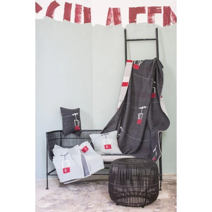 David Fussenegger SILVRETTA Gondel Kissenhülle - 40x40 Cm - Anthrazit 4 David Fussenegger SILVRETTA Gondel Kissenhülle - 40x40 Cm - Anthrazit – Bild 2