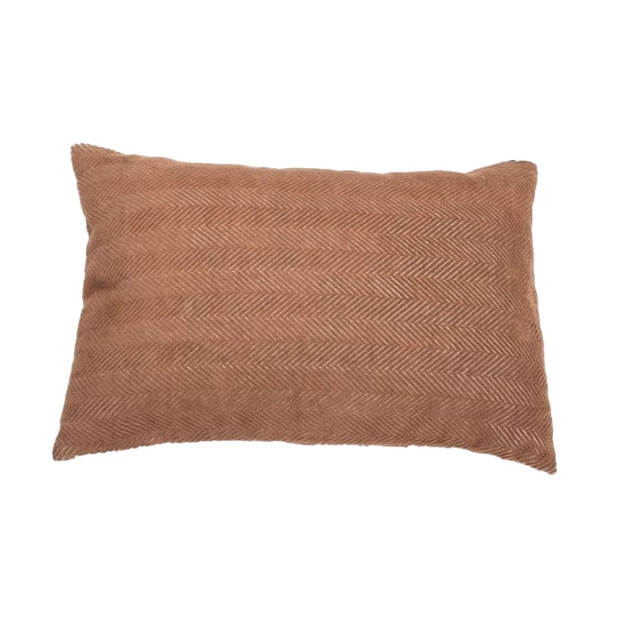 David Fussenegger SIENA Kissenhülle Fischgrätstruktur Mit Saum - 40x60 Cm - Schokobraun 3 David Fussenegger SIENA Kissenhülle Fischgrätstruktur Mit Saum - 40x60 Cm - Schokobraun