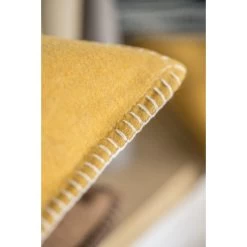 David Fussenegger SYLT Kissenhülle Uni Mit Zierstich - 40x40 Cm - Golden -Boutique-Kissen-Discounter 387802 big 3