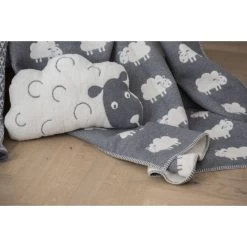 David Fussenegger Kids Schaf Gefülltes Kissen - 30x50 Cm - Grau -Boutique-Kissen-Discounter 410139 big 2