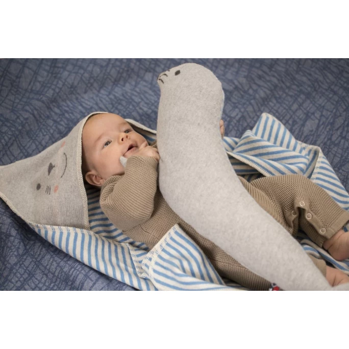 David Fussenegger JUWEL Robbe Kissen Mit Füllung - 25x55 Cm - Filz 4 David Fussenegger JUWEL Robbe Kissen Mit Füllung - 25x55 Cm - Filz – Bild 2