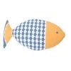 David Fussenegger SILVRETTA Fisch Kissen Mit Füllung - 25x55 Cm - Blau