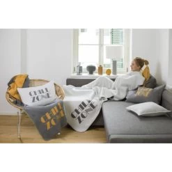 David Fussenegger SILVRETTA Chill Zone Kissenhülle - 40x60 Cm - Grau -Boutique-Kissen-Discounter 419158 big 1