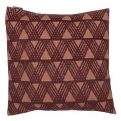 Boutique-Kissen-Discounter 40 David Fussenegger DECO Grafik Allover Kissenhülle - 50x50 Cm - Mittelbraun