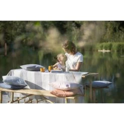 David Fussenegger Nadelstreifen Kissenhülle 2er-Set - 40x40 Cm - Altrosa -Boutique-Kissen-Discounter 426680 big 6