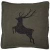 David Fussenegger Sylt Hirsch Kissenhülle - 50x50 Cm - Army -Boutique-Kissen-Discounter 426690 big 0