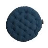 Linum PEPPER Sitzkissen Rund - Ø 37 Cm - Höhe 3 Cm - Indigoblau C99 -Boutique-Kissen-Discounter 432275 big 0