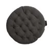 Linum PEPPER Sitzkissen Rund - Ø 37 Cm - Höhe 3 Cm - Granitgrau G19 -Boutique-Kissen-Discounter 432279 big 0