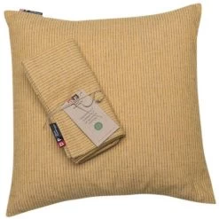 David Fussenegger NIZZA Nadelstreifen Recycling Kissen 2er-Set - 2 Stück à 40x40 Cm - Senf 12 David Fussenegger NIZZA Nadelstreifen Recycling Kissen 2er-Set - 2 Stück à 40x40 Cm - Senf -Boutique-Kissen-Discounter 450219 big 4