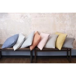 David Fussenegger NIZZA Nadelstreifen Recycling Kissen 2er-Set - 2 Stück à 40x40 Cm - Senf 13 David Fussenegger NIZZA Nadelstreifen Recycling Kissen 2er-Set - 2 Stück à 40x40 Cm - Senf -Boutique-Kissen-Discounter 450219 big 5