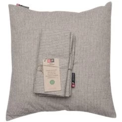 David Fussenegger NIZZA Nadelstreifen Recycling Kissen 2er-Set - 2 Stück à 40x40 Cm - Schlamm 10 David Fussenegger NIZZA Nadelstreifen Recycling Kissen 2er-Set - 2 Stück à 40x40 Cm - Schlamm -Boutique-Kissen-Discounter 450220 big 3