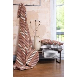 David Fussenegger NOVA Streifen Kissenhülle - 40x60 Cm - Terracotta -Boutique-Kissen-Discounter 450231 big 1