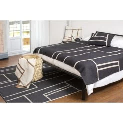 David Fussenegger NOVA Linien Kissenhülle - 60x60 Cm - Schwarz -Boutique-Kissen-Discounter 450234 big 2