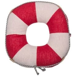 David Fussenegger SILVRETTA Rettungsring Deko-Kissen Mit Füllung - 37x37 Cm - Rot