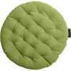 Linum PEPPER Sitzkissen Rund - Ø 37 Cm - Höhe 3 Cm - Moss Green A18 -Boutique-Kissen-Discounter 455005 big 0