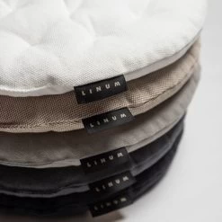 Linum PEPPER Sitzkissen Rund - Ø 37 Cm - Höhe 3 Cm - Dusty Pink D70 -Boutique-Kissen-Discounter 455006 big 3