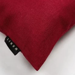 Linum SETA Kissenhülle - 40x40 Cm - Red D90 -Boutique-Kissen-Discounter 455025 big 1