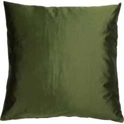 Linum SILK Kissenhülle - 40x40 Cm - Moss Green A18