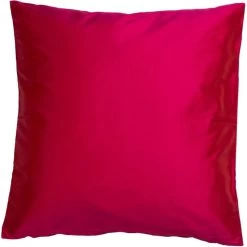 Linum SILK Kissenhülle - 40x40 Cm - Fuchsia Red D35