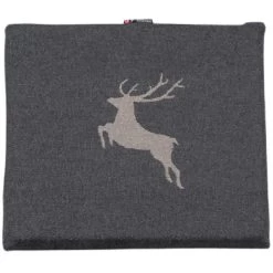 David Fussenegger Sylt Hirsch Sitzkissen - 2er-Set - 2 Stück à 40x40 Cm - Anthrazit