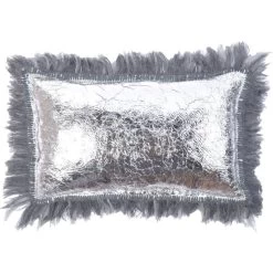 Zoeppritz Soft-Rescue Fringe Kissenhülle - 30x50 Cm - Silver With Fringe