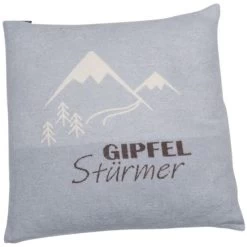 David Fussenegger SILVRETTA Gipfelstürmer Kissenhülle - 50x50 Cm - Hellblau