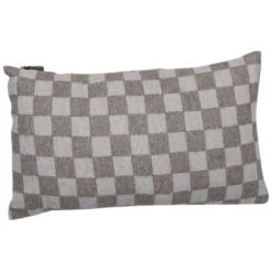 David Fussenegger LUCA Schachbrett Kissenhülle - 30x50 Cm - Rauch