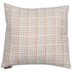 David Fussenegger SILVRETTA Junges Karo Kissenhülle - 40x40 Cm - Rohweiß