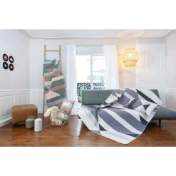 David Fussenegger NOVA Dreiecke Kissenhülle - 40x60 Cm - Anthrazit -Boutique-Kissen-Discounter 471095 big 1