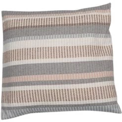 David Fussenegger LIMA Streifen Kissenhülle - 50x50 Cm - Rauch