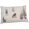 David Fussenegger SILVRETTA Hirsche/Tannen Allover Kissenhülle - 40x60 Cm - Ecru/schlamm -Boutique-Kissen-Discounter 471102 big 0