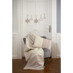 David Fussenegger LINO Nordische Bordüre Kissenhülle - 40x60 Cm - Terracotta -Boutique-Kissen-Discounter 471111 big 1