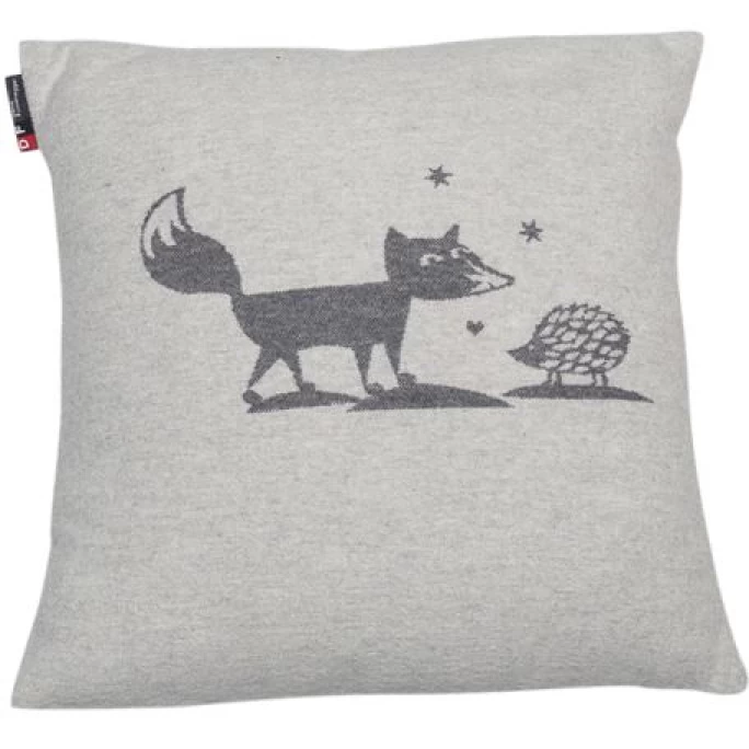 David Fussenegger SILVRETTA Fuchs Und Igel Kissenhülle - 40x40 Cm - Hellgrau 3 David Fussenegger SILVRETTA Fuchs Und Igel Kissenhülle - 40x40 Cm - Hellgrau