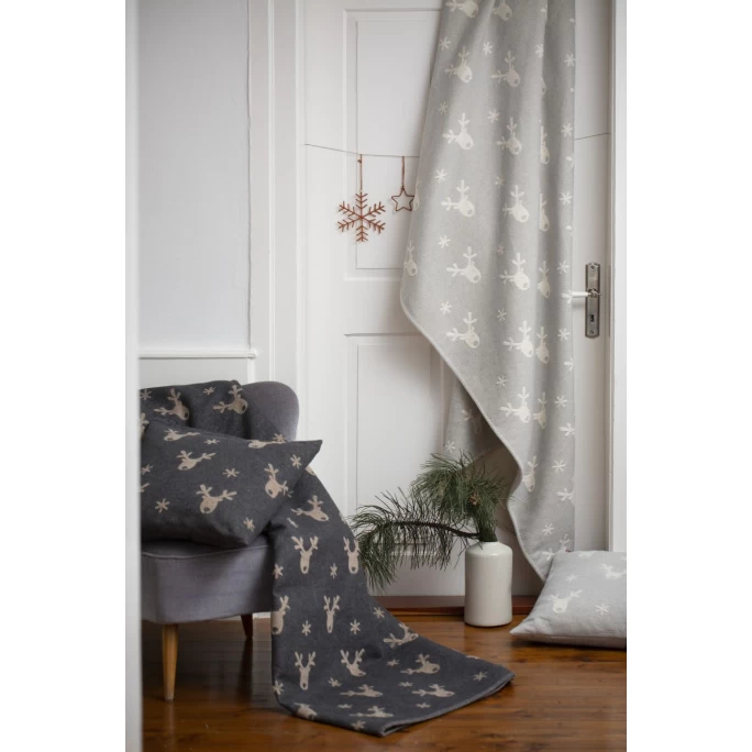 David Fussenegger DECO Rentier Kissenhülle - 50x50 Cm - Anthrazit 4 David Fussenegger DECO Rentier Kissenhülle - 50x50 Cm - Anthrazit – Bild 2