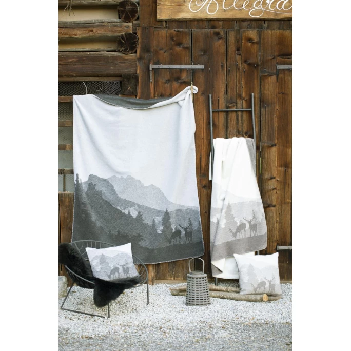 David Fussenegger SILVRETTA Landschaft Kissenhülle - 50x50 Cm - Braun 4 David Fussenegger SILVRETTA Landschaft Kissenhülle - 50x50 Cm - Braun – Bild 2