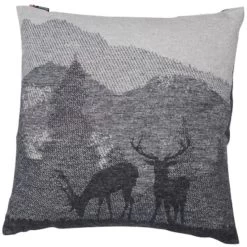 David Fussenegger SILVRETTA Landschaft Kissenhülle - 50x50 Cm - Anthrazit