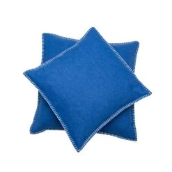 David Fussenegger SYLT Kissenhülle Uni Mit Zierstich - 40x40 Cm - Royal