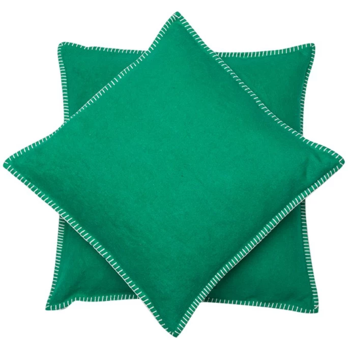 David Fussenegger SYLT Kissenhülle Uni Mit Zierstich - 40x40 Cm - Smaragd 3 David Fussenegger SYLT Kissenhülle Uni Mit Zierstich - 40x40 Cm - Smaragd