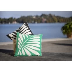 David Fussenegger NOVA Palmenblatt Kissenhülle - 50x50 Cm - Tannengrün -Boutique-Kissen-Discounter 481897 big 1