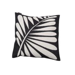 David Fussenegger NOVA Palmenblatt Kissenhülle - 50x50 Cm - Schwarz