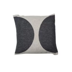 Boutique-Kissen-Discounter 20 David Fussenegger ALBA Halbkreise Kissenhülle - 50x50 Cm - Anthrazit