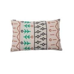 David Fussenegger LINO Afrikanische Kleinmuster Kissenhülle - 40x60 Cm - Anthrazit